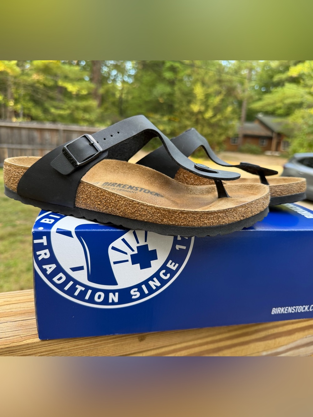 Birkenstock Black Toe-Post Sandals